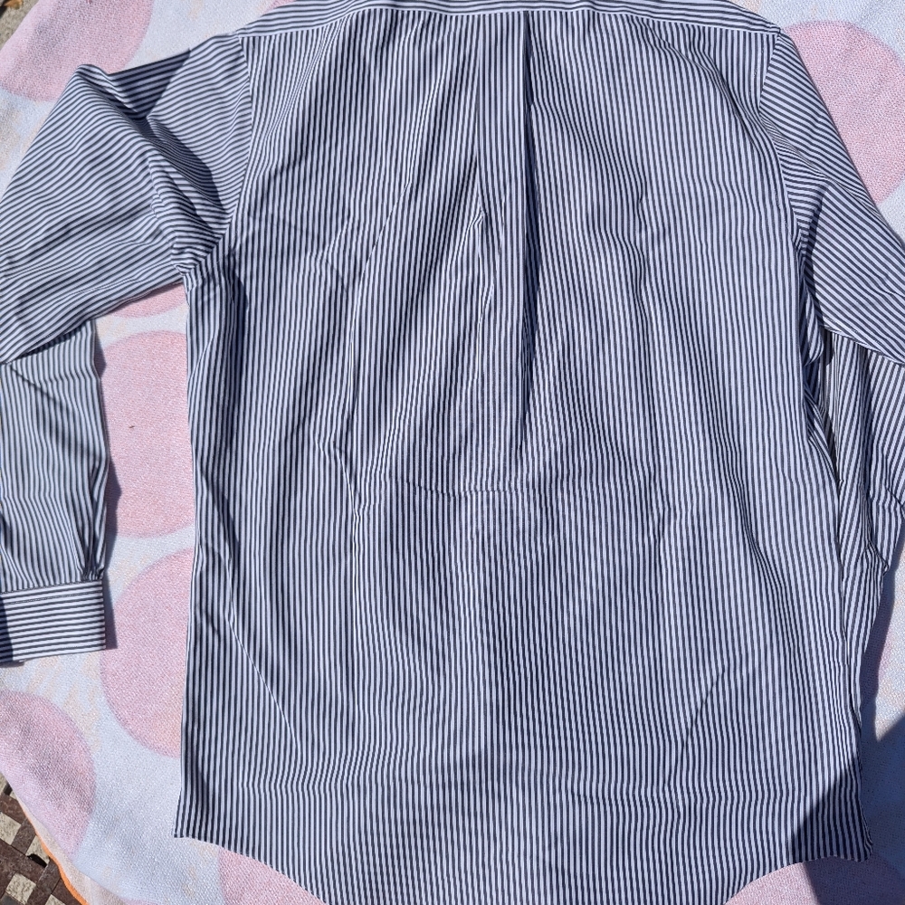 Brooks Brothers Classic Striped Men's Shirt 16-36 Slimfit Grey Stripe - Picture 5 of 6